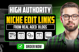 provide high authority niche edit backlinks from real aged blogs