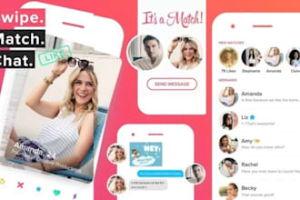 develop social, dating, live streaming app, chat and website