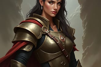 create high quality dnd character art