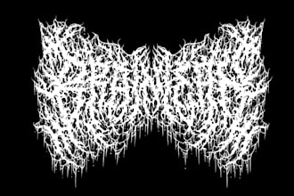 create logo font metal, black metal, death metal, slamming