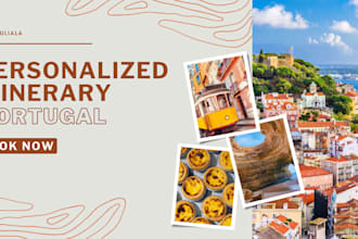 plan a researched itinerary for your vacation in portugal