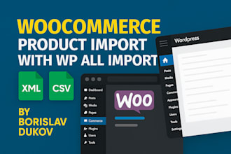 import products to woocommerce from XML or CSV file