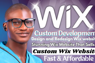 do wix website design, wix redesign and build wix website for wix online store