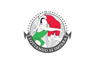 design stand out consulting logo of a wrestling