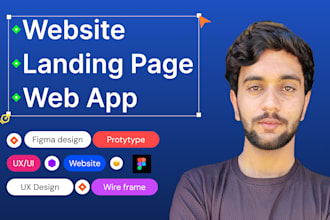 do figma website design landing page design web app design