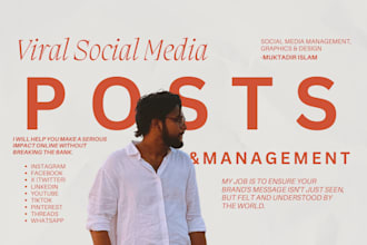 design your social media posts and manage your brand