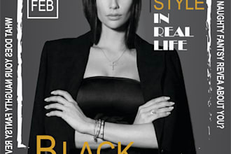 design fashion flyer, magazine cover for you