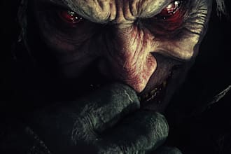 draw fantasy or horror character illustration for you