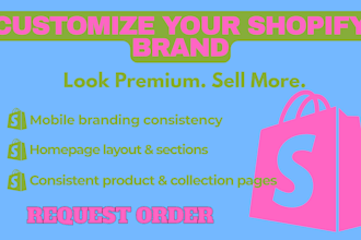 do your shopify brand with custom design and visual identity