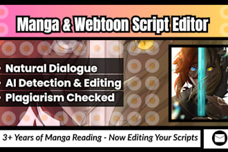 proofread and edit your manga or webtoon scripts in fluent english
