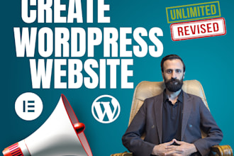 create wordpress website, design or redesign landing page ai chatbot development