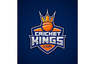 design top quality cricket kings logo