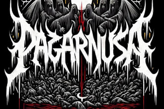 design high quality death metal, slam, and brutal logo for you