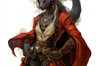 make a concept drawings and realistic fantasy characters dnd character