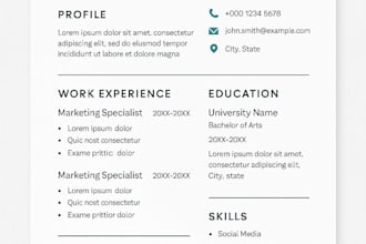 design a clean modern CV or resume using canva