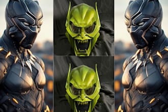 3d wearable armor 3dcosplay armor 3d mask sculpt 3d helmet cosplay sword props