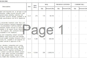 do quantity take off of single storey building