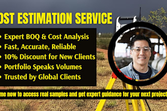 provide professional boq, quantity takeoff, and construction cost analysis