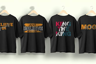 make custom typography christian t shirt and graphic design