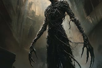do a fantasy horror character art for you
