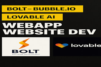 build a lovable ai powered website or mvp web app using  bolt