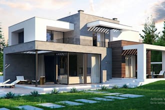 realist 3d exterior and interior design, building, floor plan and decor plan