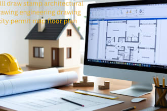 draw stamp architectural drawing engineering drawing city permit map floor plan