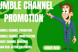 do rumble video promotion USA rumble channel shoutout organic subscribers, views