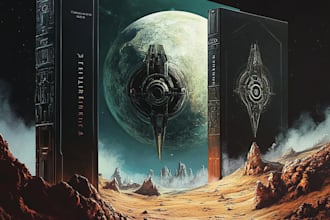 design unique book cover for your fantasy, sci fi, horror
