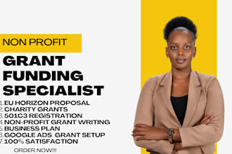 do eu horizon funding, uk grant,nonprofit grant, business plan,501c3, google ads