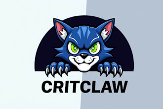 create an awesome cheetah claw mascot logo design  in 15 hours