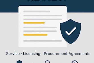 review commercial contract terms of service