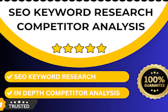 do advanced SEO keyword research and competitor analysis for higher ranking