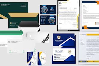 design premium business card letterhead and branding stationery design