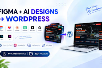 convert figma, lovable, claude, or chatgpt designs into a wordpress website