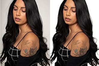 hair masking, cut out images