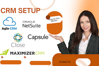 set up agile close capsule netsuite maximizer batchbook keap crm