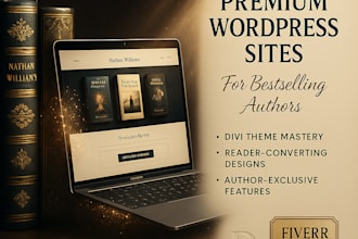 design a high converting author website with divi