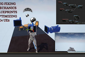 do bug fixing in unreal engine 4 ue5 multiplayer system blueprint fps mechanics