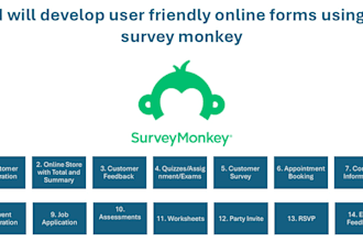 develop user friendly online forms using survey monkey