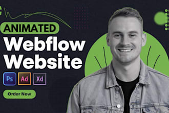 design a responsive webflow or figma website