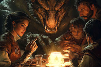 design a high quality your dnd character art