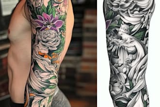 use my experience as a tattoo artist to create custom tattoo