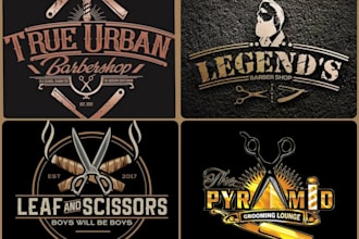 do vintage, retro beauty salon barber shop logo for business design