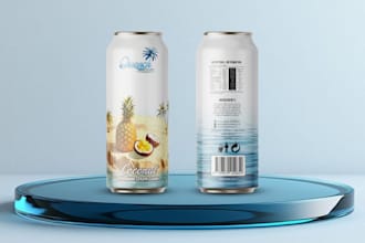 create unique can, bottle, and beverage packaging designs