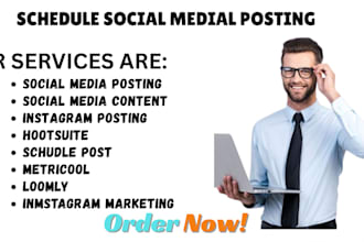 post schedule via later buffer your posts on social media publer metricool hoot