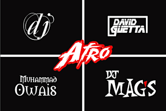 do music dj hip hop custom rock edm and producer logo