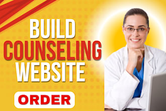 build psychology website or counseling website development mental health website