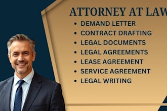 draft legal document lease agreement dispute demand letter service agreement