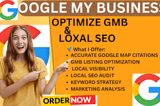 gmb map citation local seo top google ranking optimization listing profile